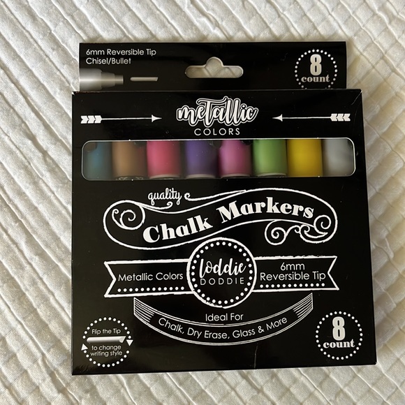 Loddie Doddie Liquid Chalk Markers for Chalkboard Metallic Chalk Pens 8 - Picture 5 of 5
